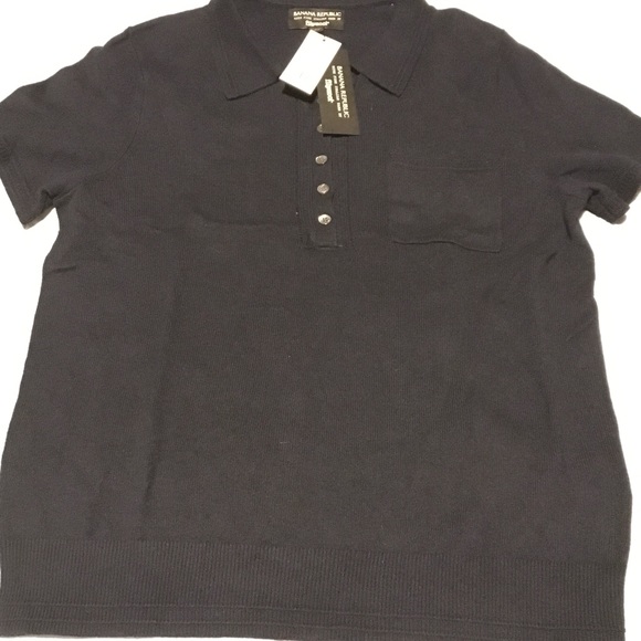 Banana Republic Other - LAST CHANCE BR blue Filpucci polo sweater (L)